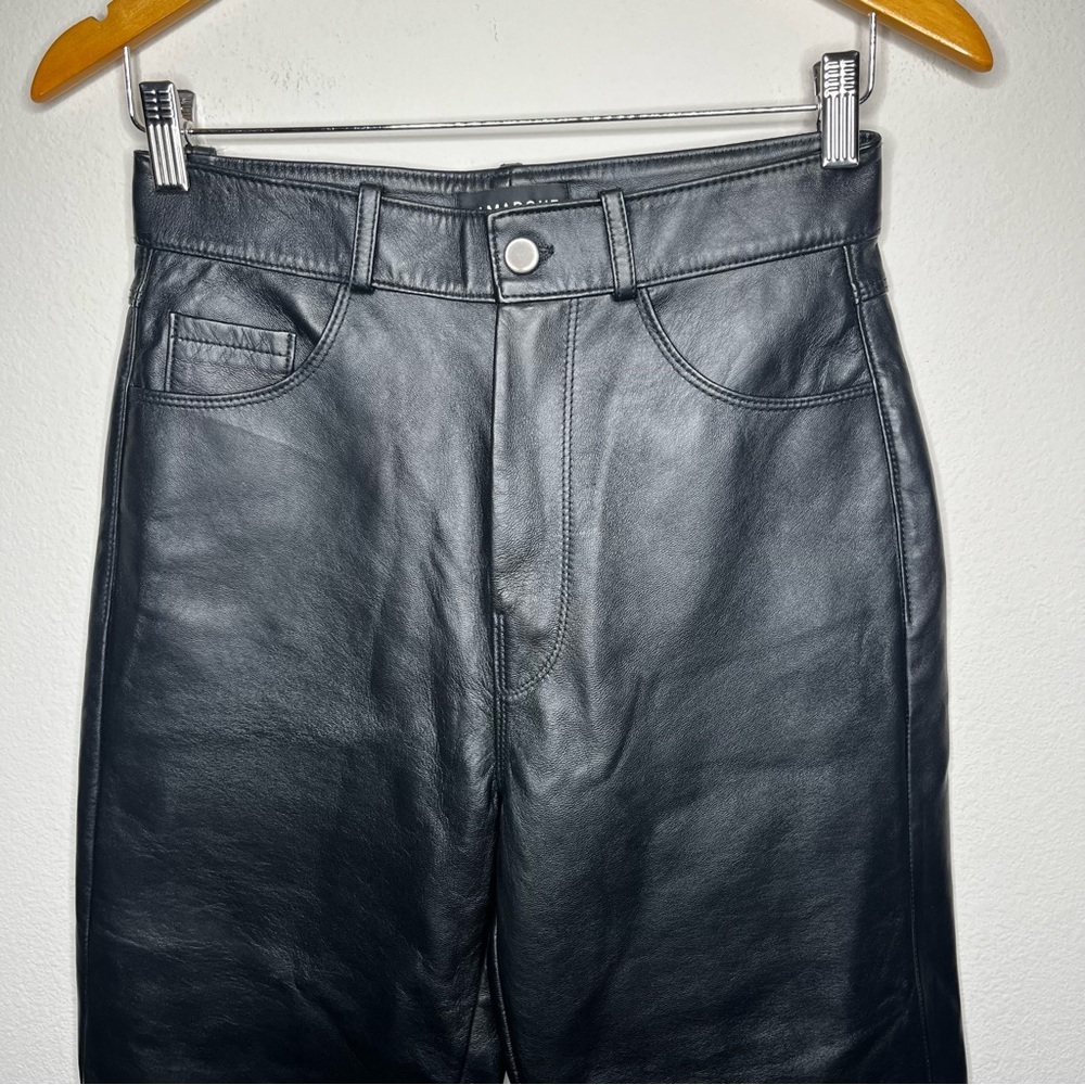 Lamarque Black Leather Pants - Picture 6 of 12